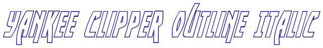 Yankee Clipper Outline Italic fuente